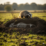 Badger Buries Entire Cow Carcass