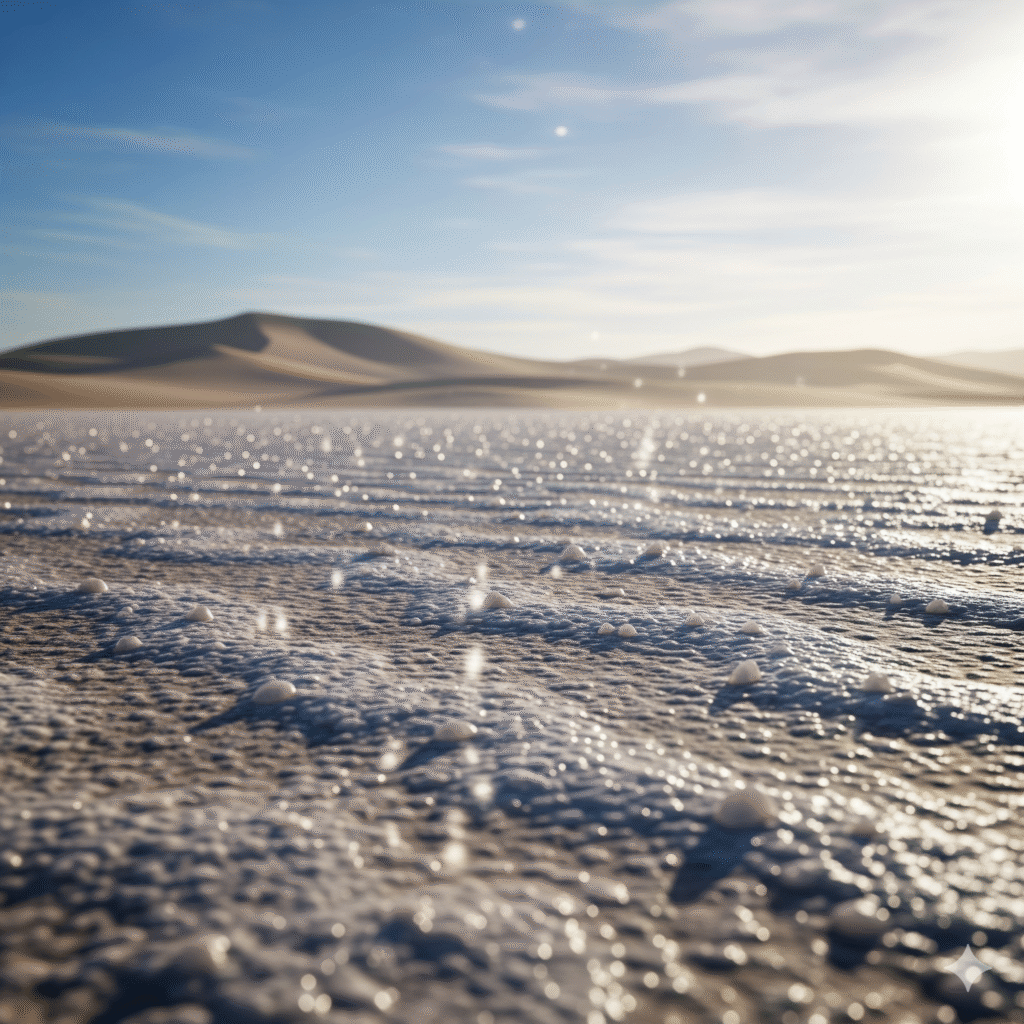 Gravel-Size Gypsum Crystals